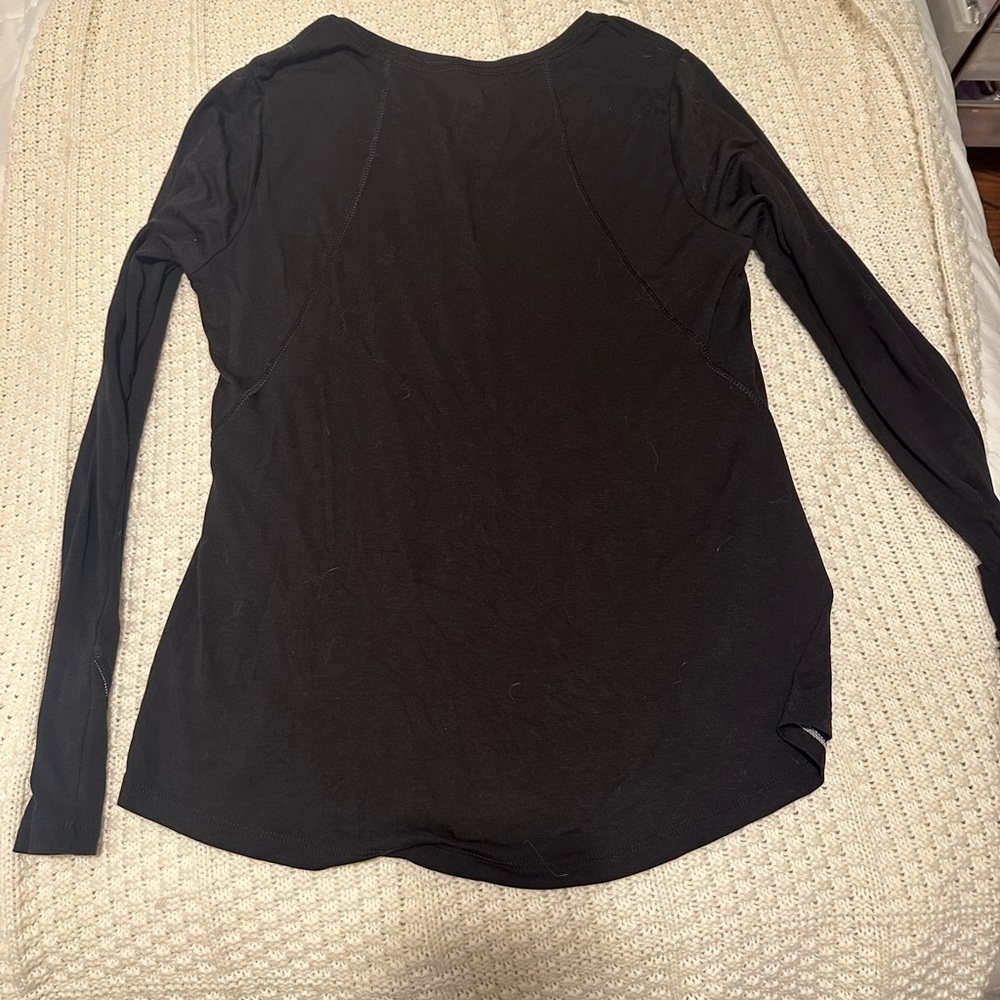 healing hands under scrub too, Black Long-Sleeve Women's Top